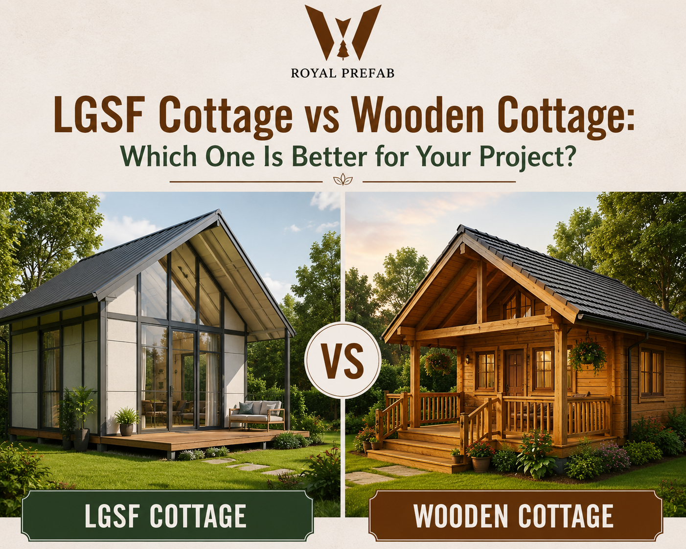 LGSF Cottage Vs Wooden Cottage: Which One Is Better For Your Project?